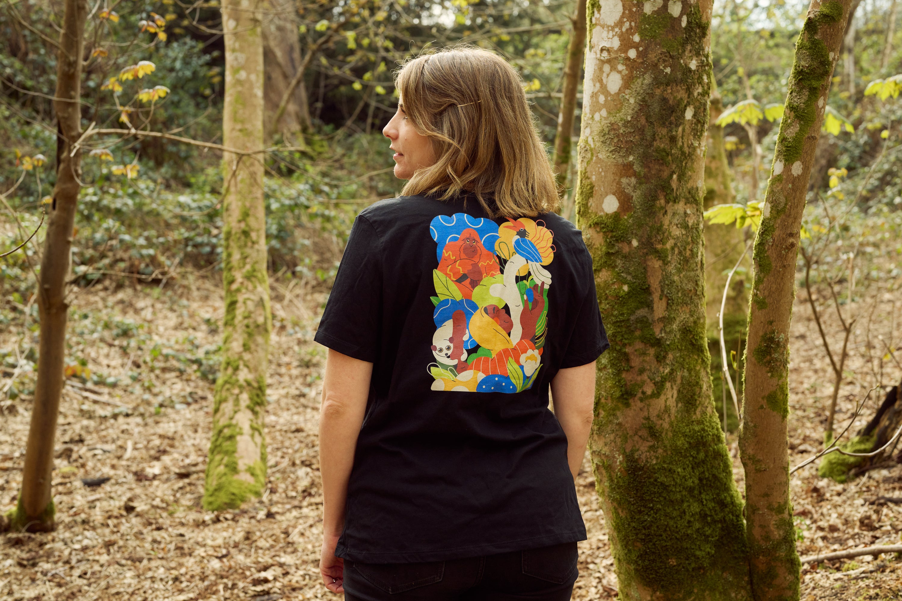 Guardians of the Forest Fitted T-shirt