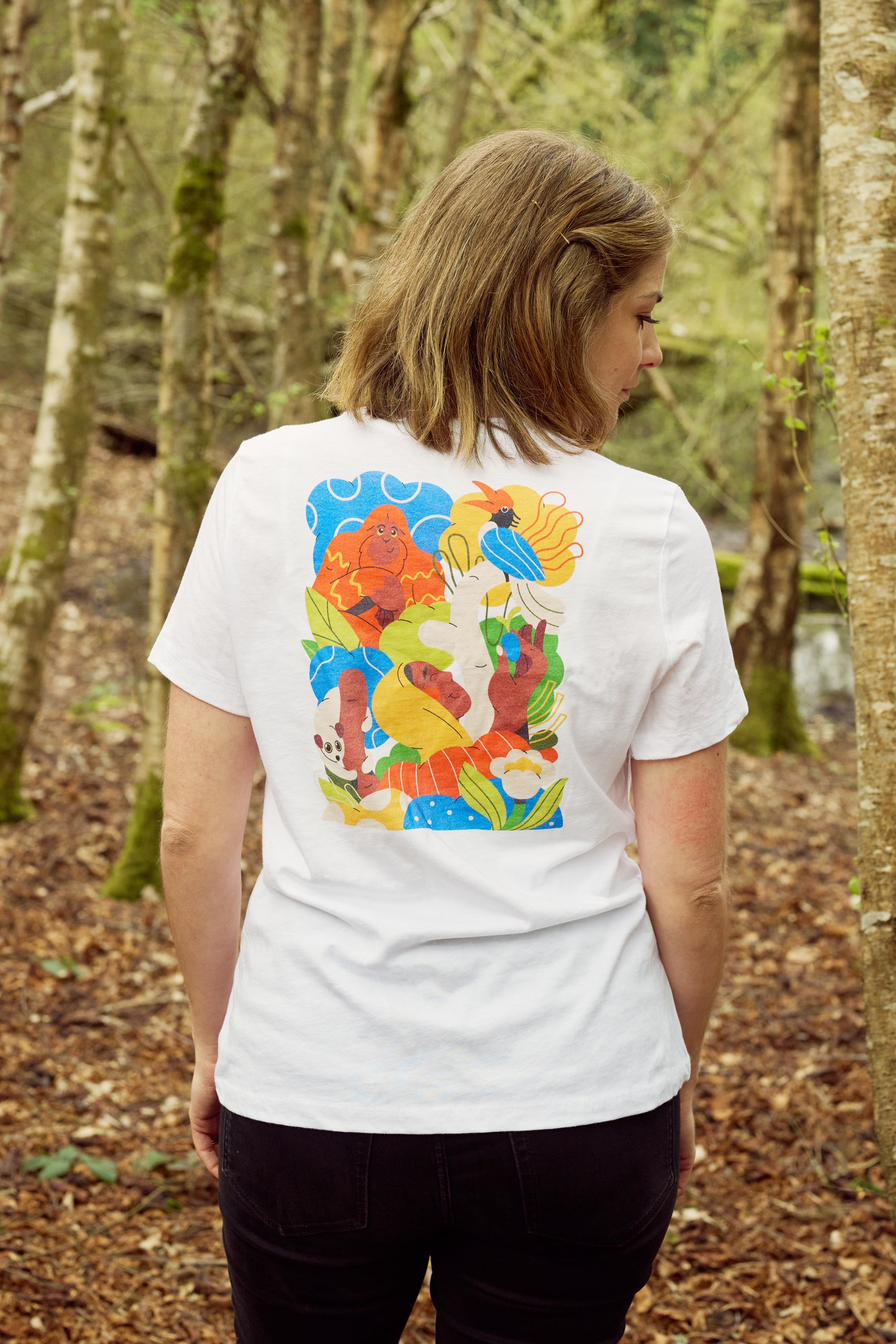 Guardians of the Forest Fitted T-shirt