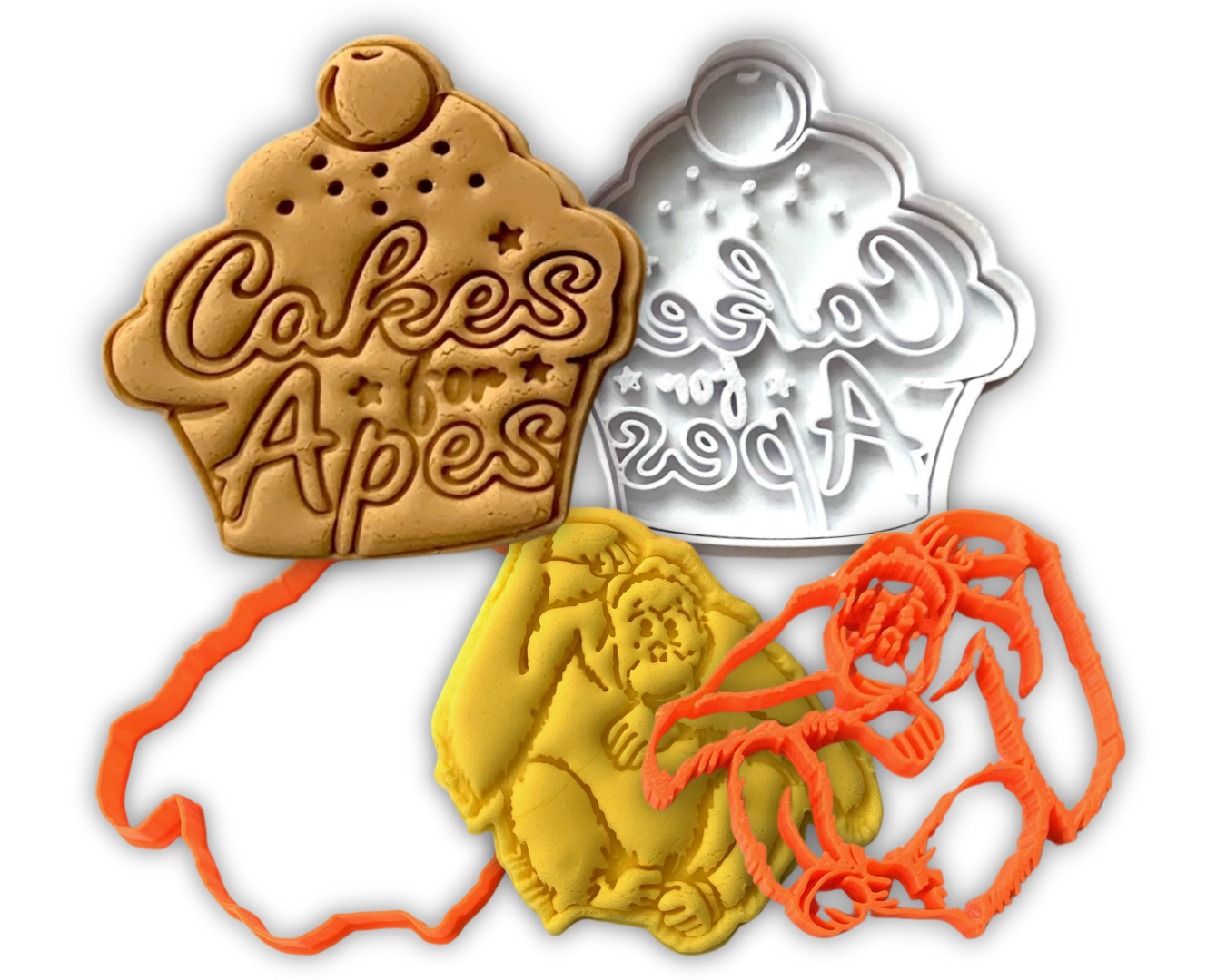 Cakes for Apes Cookie Cutters